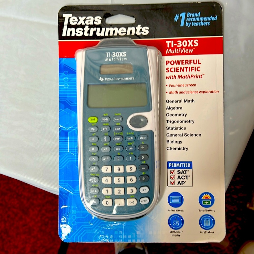 Texas Instruments TI-30XS MultiView Calculator - Blue and White